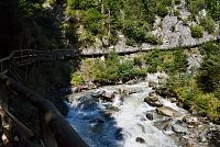 Rakousko - Vysoké Taury: soutěska Groppensteinschlucht