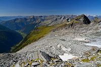 Rakousko - Vysoké Taury: stezka od horní stanice lanovky ke Kleiner Ankogel