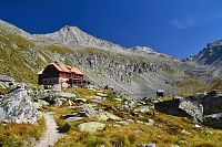 Rakousko - Vysoké Taury: chata Arthur-von-Schmid-Haus