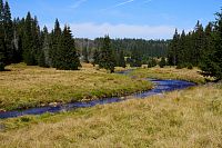 Šumava: Roklanský potok mezi Modravou a Javoří pilou