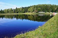 Šumava: Vchynicko-Tetovský plavební kanál, akumulační nádrž pro vodní elektrárnu Čeňkova pila nad Srním