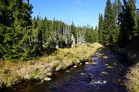 Šumava: Modravský potok směrem k Březníku
