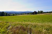 Šumava: pohled od Filipovy Hutě k Roklanu