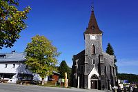 Šumava: kostel v Kvildě