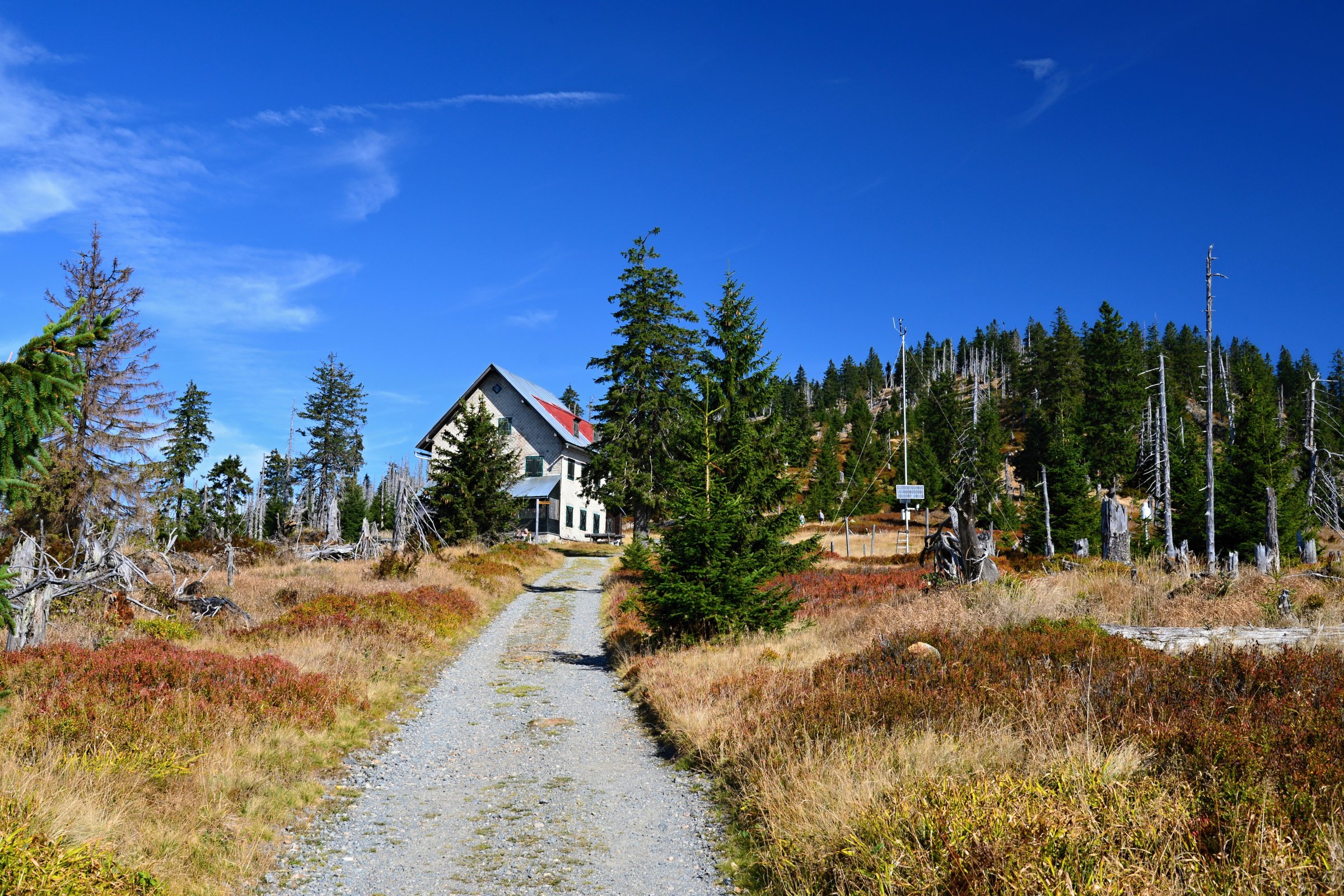 Německo - Bavorský les (1): Túra na Roklan (Großer Rachel) a k Roklanskému jezeru