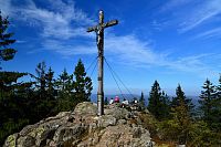 Německo - Bavorský les: vrchol Roklanu (Großer Rachel)