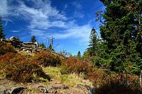 Německo - Bavorský les: vrchol Roklanu (Großer Rachel)