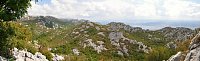 Chorvatsko - Velebit: Velika Paklenica - panoráma zpod vrcholu Aniča kuk