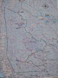 Chorvatsko - Velebit: mapa Národního parku Severní Velebit