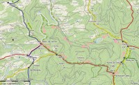 Vsetínské vrchy: mapa Dušná - Vsacký Cáb - Cábské jezírko