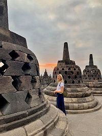 Jávsky budhistický chrám Borobudur, foto: A. M. Lustyková