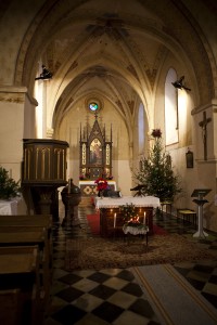 Vánoční atmosféra v kostelíku