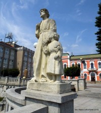 Svatý Josef tesař s dítětem.
