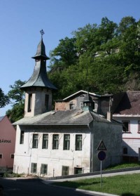Kostel Svatého Václava ve spodní části Městské památkové zóny - Husitská ulice v Krupce