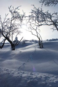 Zima v Krušných horách je nádherná