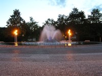 Zpívající fontána po 21 hod. (6/2016)