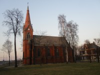 Hrušov, Alšův sad, kostel sv. Františka a Viktora, kulturní památka