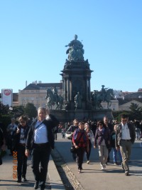 Pomník Marie Terezie na náměstí Marie Terezie ve Vídni