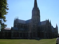 Salisbury - město s gotickou katedrálou v jihozápadní Anglii