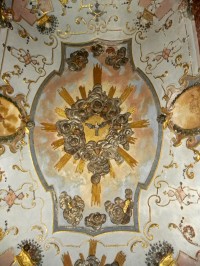 strop zámecké barokní kaple