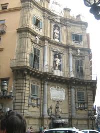 Palermo - křižovatka Quatro Canti