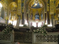 Palermo - interiér kostela Martorana na Piazza Bellini