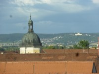 Pohled z vyhlídkové věže Muzea umění v Olomouci
