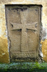 náhrobek ve zdi kaple