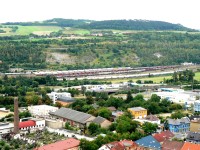 pohled na jih - nákladní nádraží