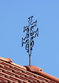 kříž na střeše kaple