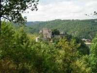 Vranovská přehrada - hrad Cornštejn