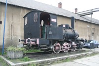 Železniční pomník - parní lokomotiva Adolf