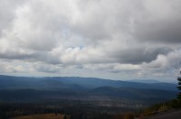 Pohled od Crater Lake na severozápad