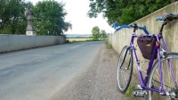 most přes Doubravu a mé kolo na kterrém cestuju od vesnice k vesnici a .....