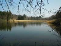 Nový rybník mezi obcemi Loučeň a Chudíř