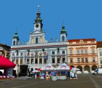 Barokní radnice města České Budějovice