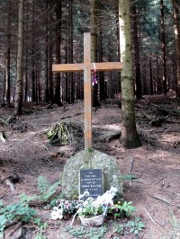 Belgičan zvaný Franta. Lesní hrob na Lázech.