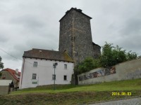 Hranolová věž hradu Týnec nad Sázavou