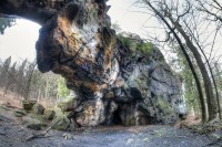 Milštejn - zřícenina hradu a skalní brána