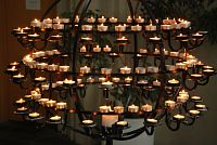 Svíčky v Hallgrímskirkje.