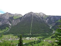 Pohled na Wald am Arlberg při cestě na Sonnenkopf