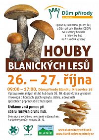 Houby Podblanicka budou k vidění v Domě přírody Blaníku