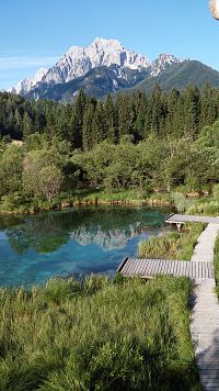 Slovinsko - den č.2 (Zelenci, Kranjska Gora, Vršič Pass, vodopády Boka)