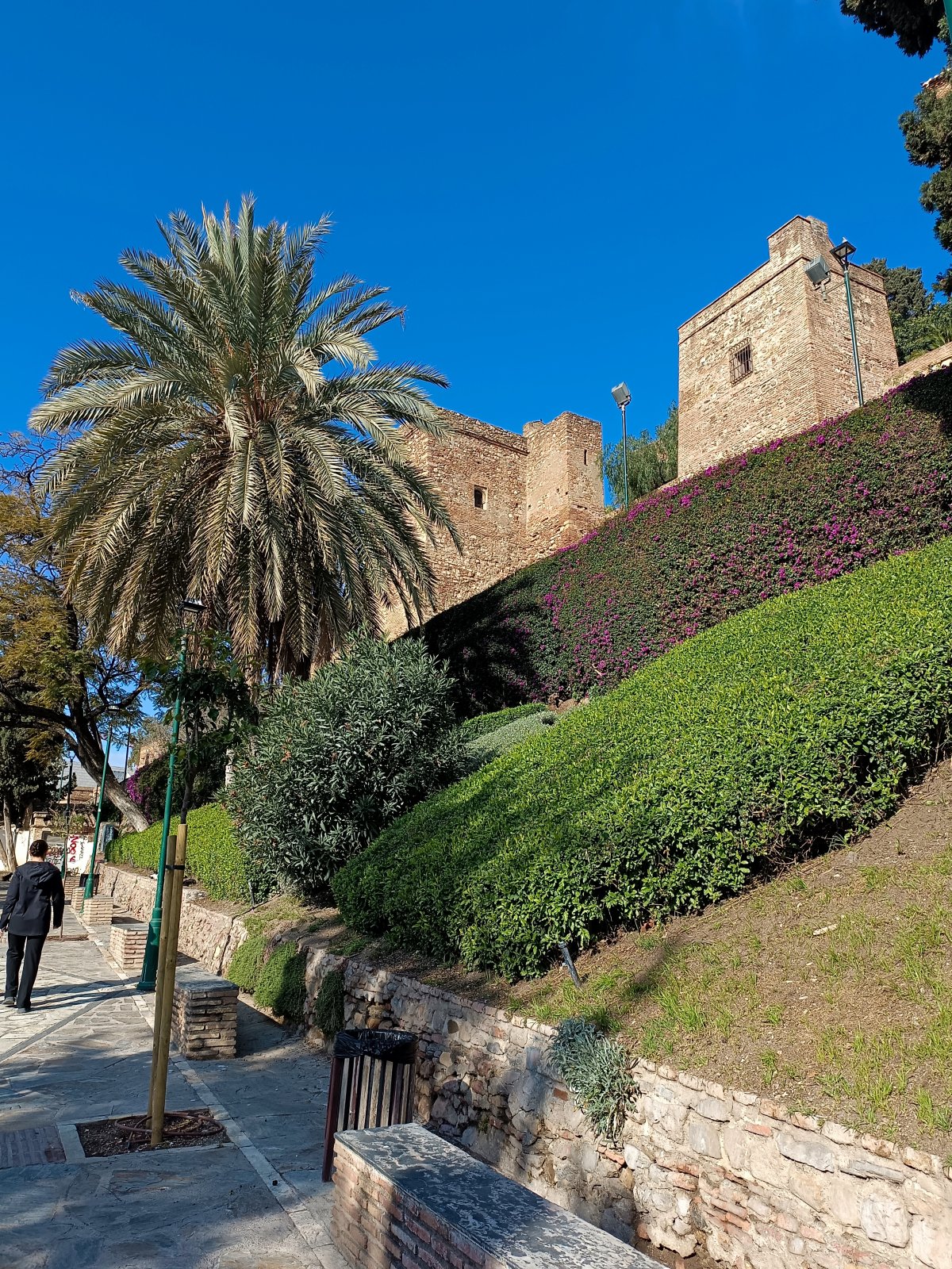 Malaga- na Gibralfaro přes Mirador de la Costa