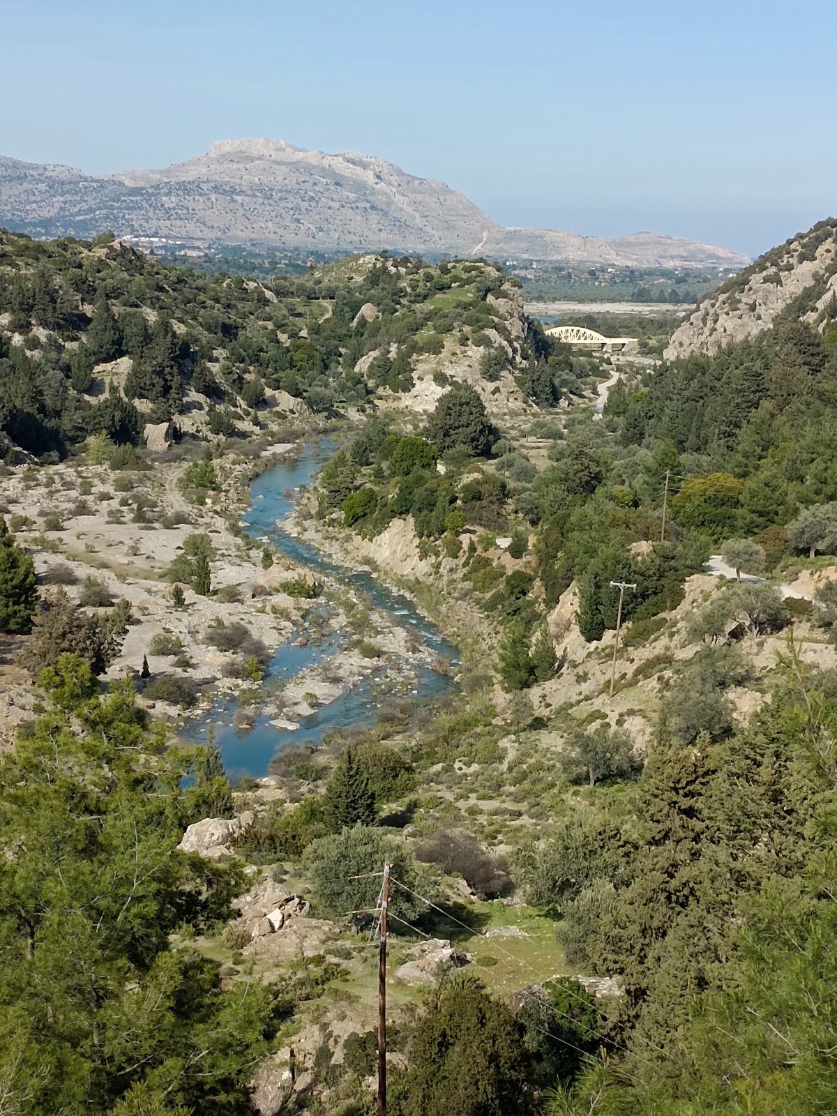 Rhodos- 15, od mostu Gadoura Brucke nad vodopády