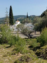 Rhodos- 16, korytem řeky Skatouliaris, klášter Kamiri