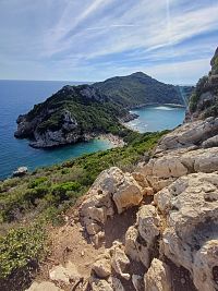 Corfu říjen- 11. Porto Timoni- vodním taxíkem a pěší túrou