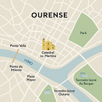 Mapka Ourense, zdroj: chatgpt.com