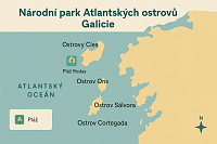 Mapa národního parku, zdroj: chatgpt.com