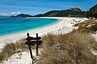 Playa de Rodas, Islas Cíes, Galicie
